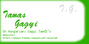 tamas gagyi business card